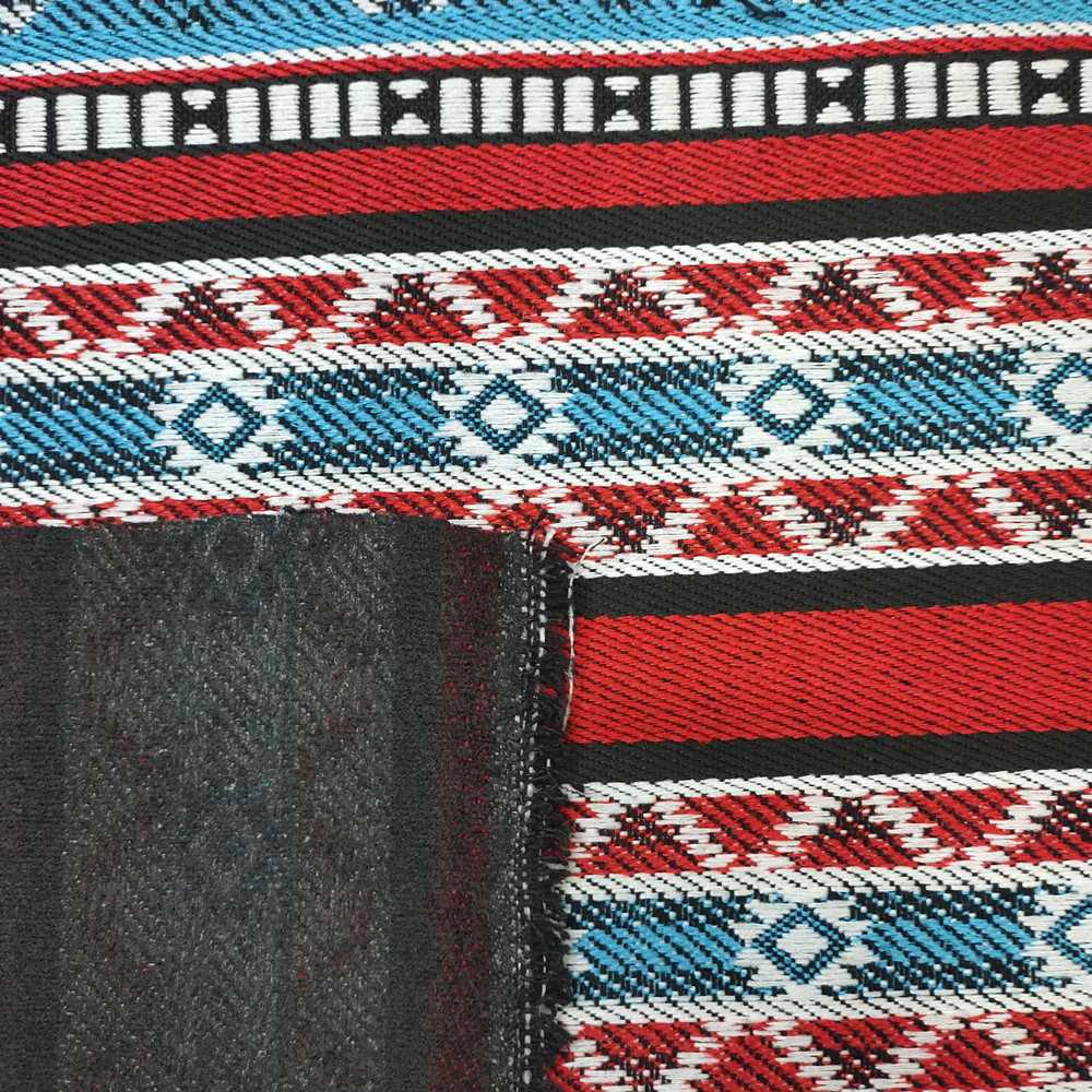 Arabialainen sadu -polyesteripuuvillalanka värjätty jacquard -kangas sohvalle ja laukkulle