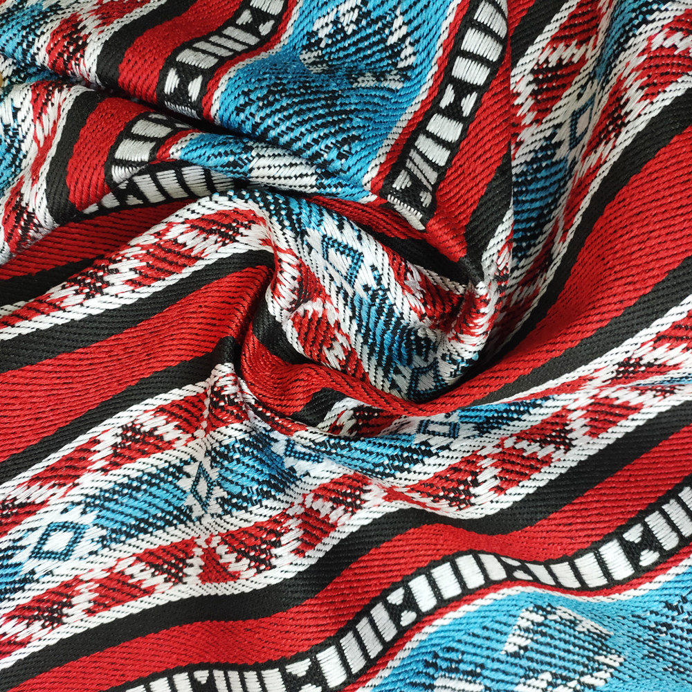 Arabialainen sadu -polyesteripuuvillalanka värjätty jacquard -kangas sohvalle ja laukkulle