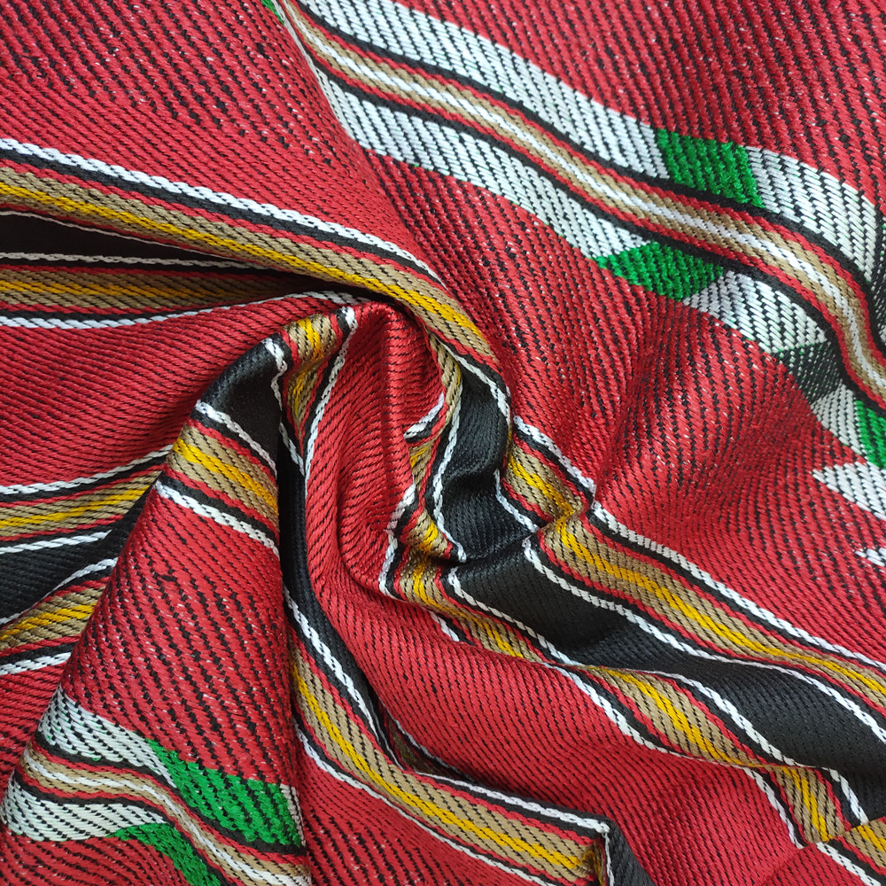 Arabialainen sadu -polyesteripuuvillalanka värjätty jacquard -kangas sohvalle ja laukkulle